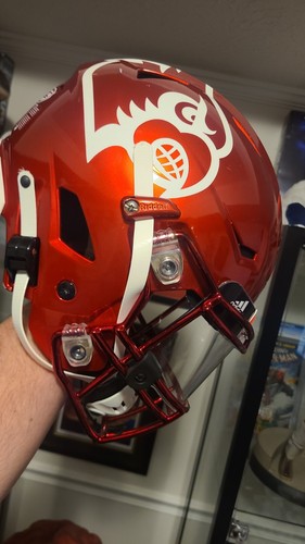 Louisville Cardinals 2019 Game Worn Riddell Speed Flex Football NCAA ACC Helmet - Picture 15 of 22