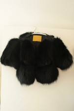 Lanvin Black Fox Fur Bolero
