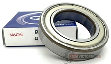 NACHI 6008 ZZ C3 DEEP GROOVE BALL BEARING, METAL SHIELDED 40x68x15 mm