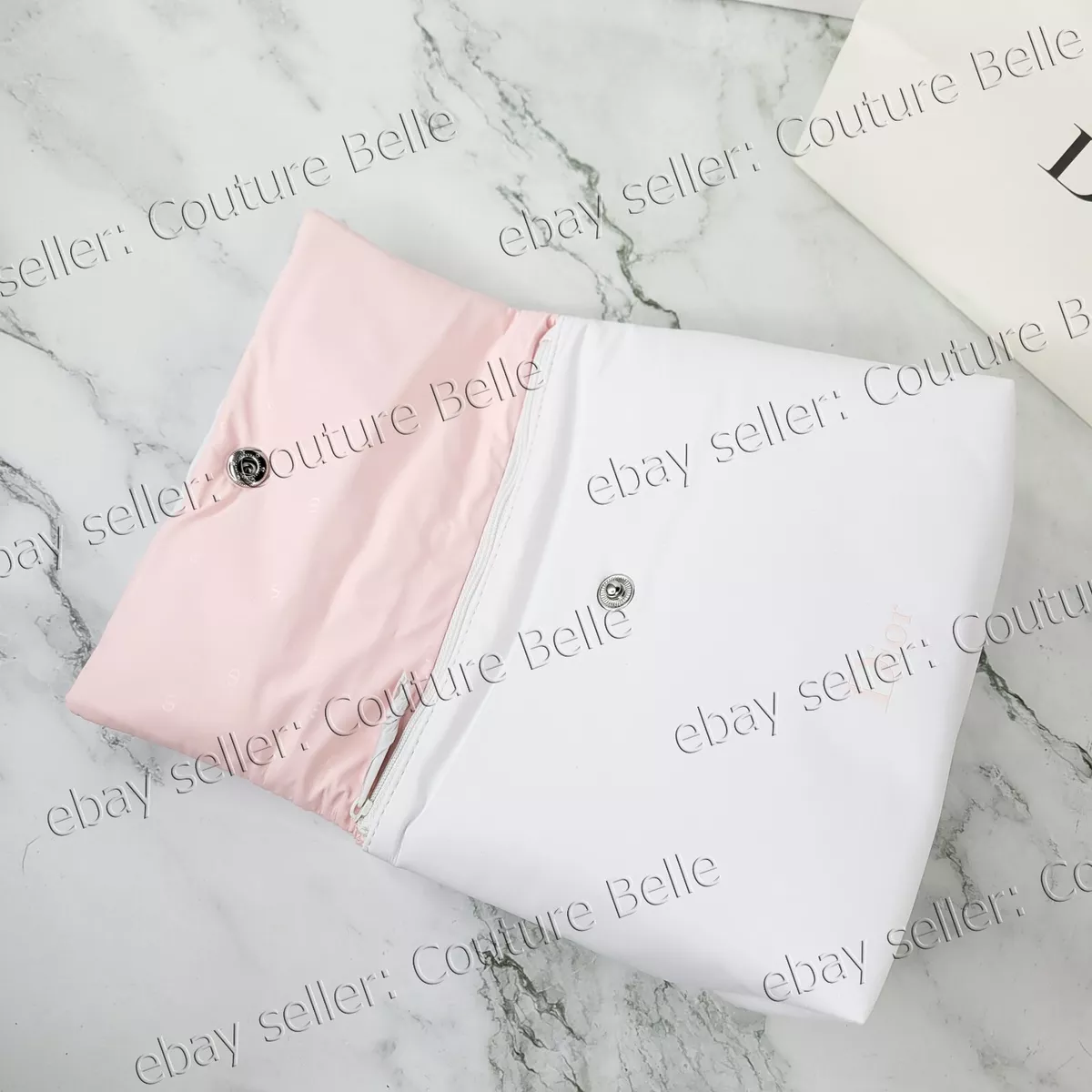 BRAND NEW! Authentic DIOR - LARGE White Super Soft Puffy Cloud Makeup Bag  VIP