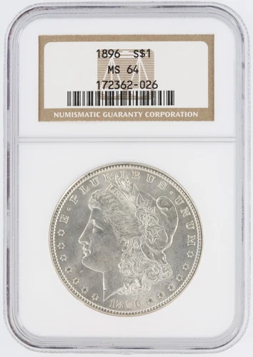 1896 Morgan Silver Dollar NGC MS64 S$1 Philadelphia Mint No Reserve