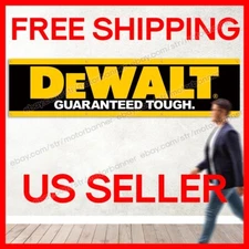 Dewalt Flag Banner 2x8 ft Power Tools Equipment Guaranteed Tough Garage Man Cave