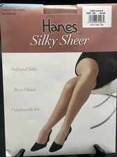 Vintage HANES Womens Size AB Little Color Silky Sheer Control Top Sandal foot