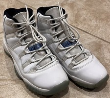 AIR JORDAN 11 XI RETRO GS USED SIZE 5.5Y LEGEND BLUE WHITE BLACK 378038 117