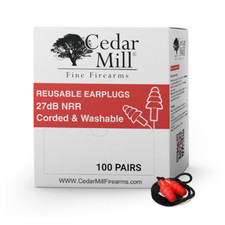 100 Pairs Corded  Washable Earplugs Amplify Comfort, Diminish Noise 27dB NRR 