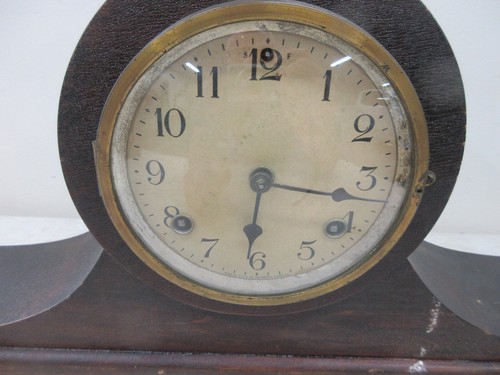ANTIQUE WATERBURY PENDULUM KEY WIND CLOCK-WORKS - Picture 3 of 11