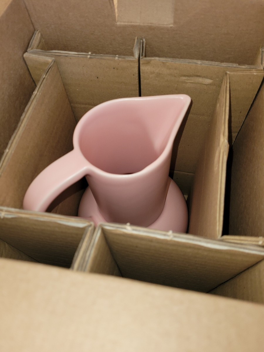 Raawii Strom Jug Earthenware In Coral Blush Size Medium 9.25