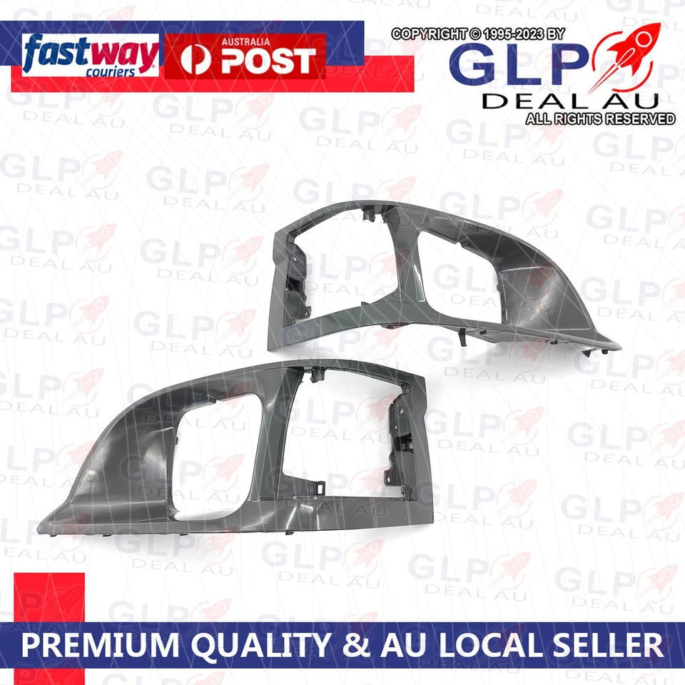 Pair of Gray Headlight Corner Light Case Rim for Toyota Hiace LH/RZH 1998-2005 - image 3 of 4