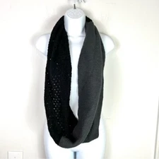 Unbranded Infinity Scarf Black Circle Chunky
