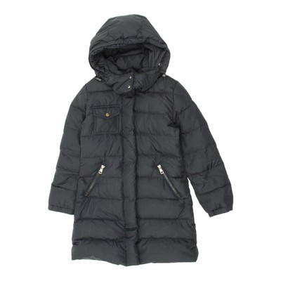 Moncler Kinder Schwarz Kapuze Puffer Mantel | Vintage High End Designer Mädchen Vintage