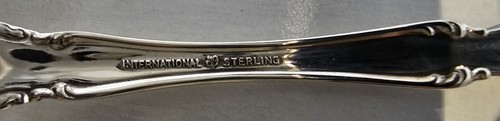 ANGELIQUE-INTERNATIONAL STERLING SILVER PIERCED TABLESPOON SERVING SPOON - Picture 10 of 11