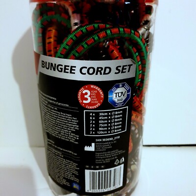 18 PEICE BUNGEE KORDEL SET STARK GESTRECKTE BUNGEE KORDEL - NEU