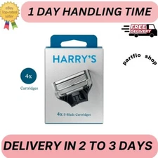 Harry's Men's 5-Blade Razor Blade Refills, 4 Count
