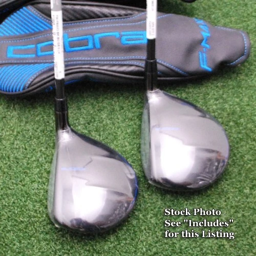 Cobra F-Max Airspeed Offset Fairways -LEFT HAND- Matched Set 3&5 Wood Stiff -NEW - Image 2 of 4