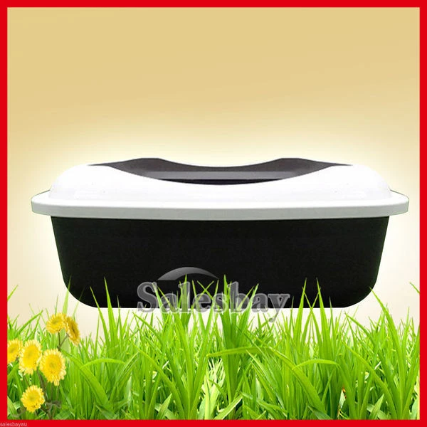 1X 2X Large Quaity Pet Cat Kitty Litter Pan Tray Box With Rim 50X40X16cm - image 4 of 4