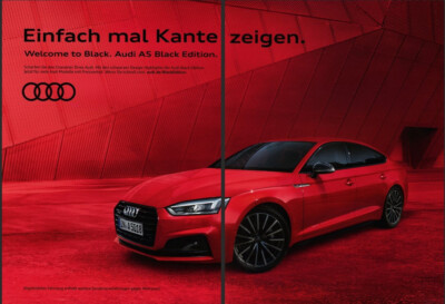 AUDI CAR magazine promo ad #17 ''NOT A CAR'' 2017 2 PGS FOREIGN