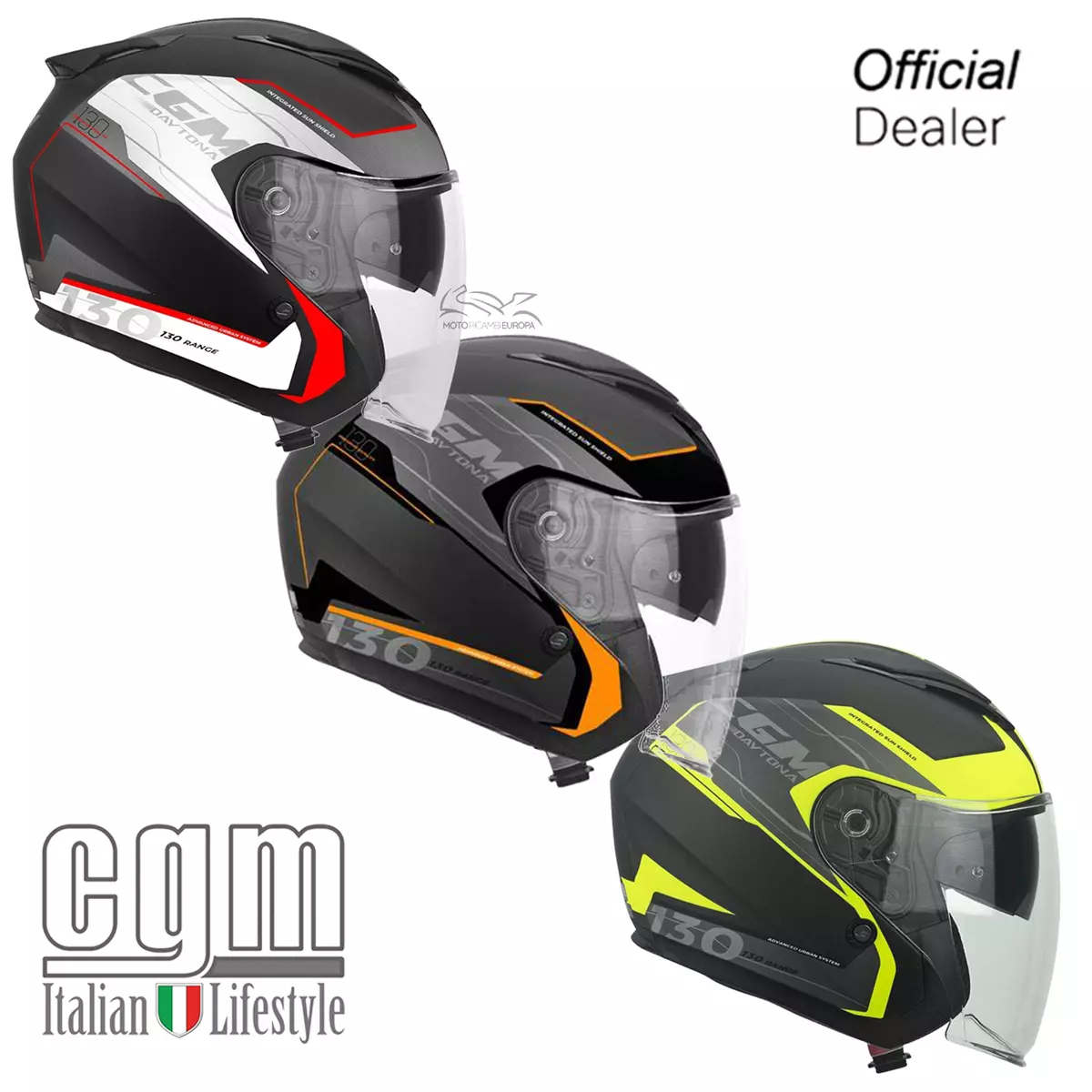 CASCO JET DOPPIA VISIERA CGM 130S DAYTONA VARI MODELLI DA XS A XXL