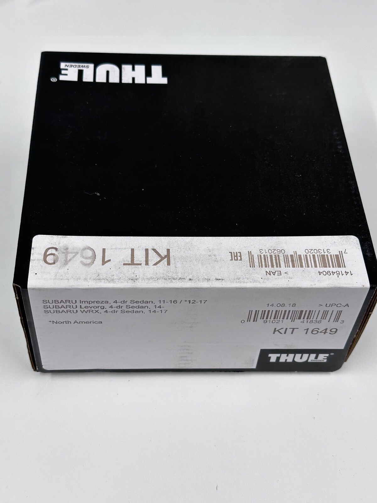 THULE FITTING KIT 1649 Fits SUBARU Impreza, 4-dr Sedan, 11-16 + OTHERS
