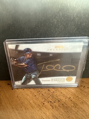 2013 Bowman Inception Travis d Arnaud Autograph 2/5