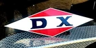 Vintage Old School Sty. DX Gasoline Oil Gas Station Car Truck Hand Painted Sign