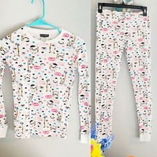 Joe Boxer Girl  s Thermal Ribbed Knit Pajamas, size 12