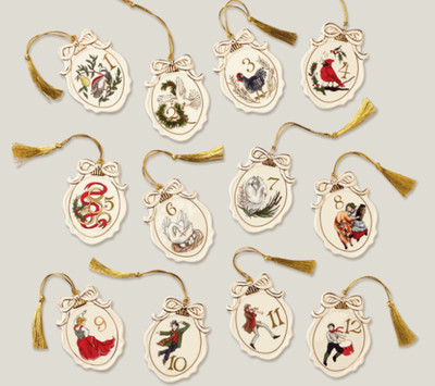 Lenox Twelve Days of Christmas 12-piece Ornament Set | eBay