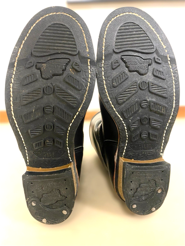 RED WING 2268 PT99 EMBROIDERY TAG ENGINEER BOOTS BLACK SIZE US 10 - Picture 4 of 15