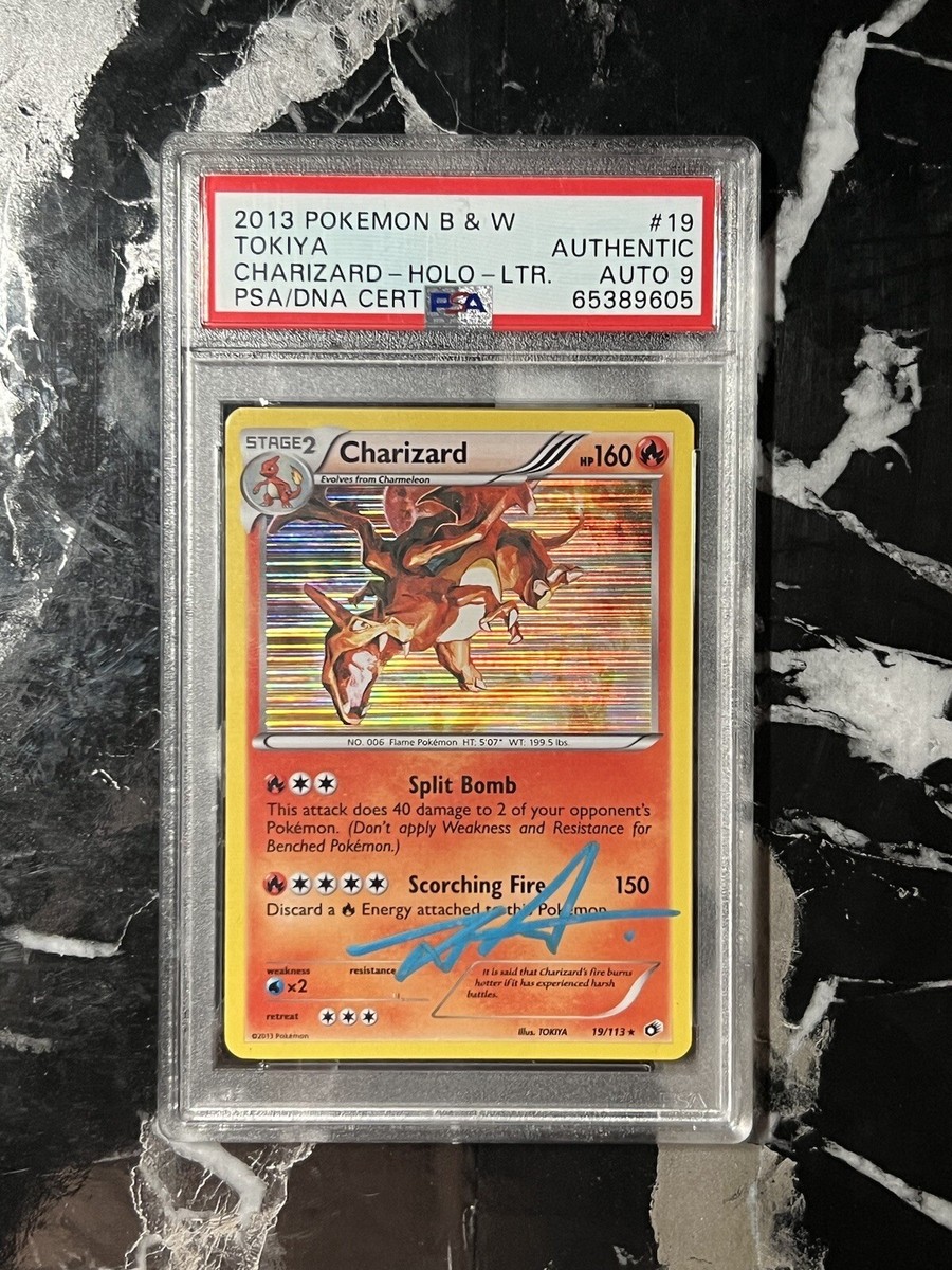 PSA AUTO 9 Pokemon Charizard Legendary Treasures Tokiya PSA AUTO 9 Pokemon Charizard Legendary Treasures Tokiya