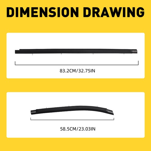 4x Front rear Door Window Belt Weatherstrip Fits Toyota Tacoma 1995-2004 H - Picture 4 of 10