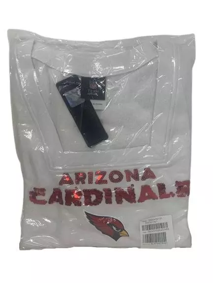 Officially Licensed NFL Women s Bling Sweatshirt Arizona Cardinals Medium