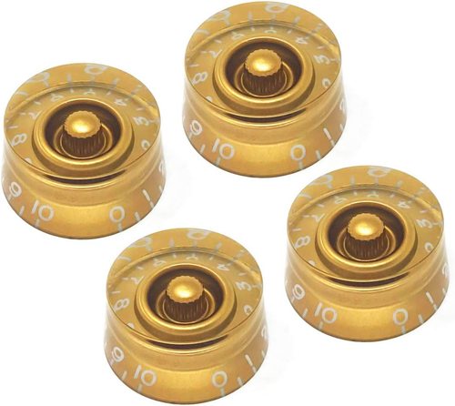 Gold Speed Knobs Compatible with Epiphone Les Paul SG Electric Guitar (Set of 4) - Picture 9 of 12