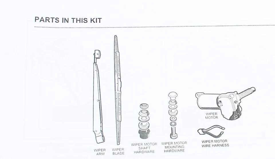 New AM1210901 Club Car Cab Windshield Wiper Kit - Изображение 3 из 4