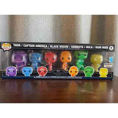 Infinity Saga Avenger Funko 6 pack with Thanos Art Series Funko | eBay