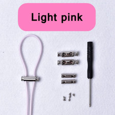 1Pair Elastic Buckle Shoelaces No Tie Shoelaces Metal Lock Button Shoelace Kids