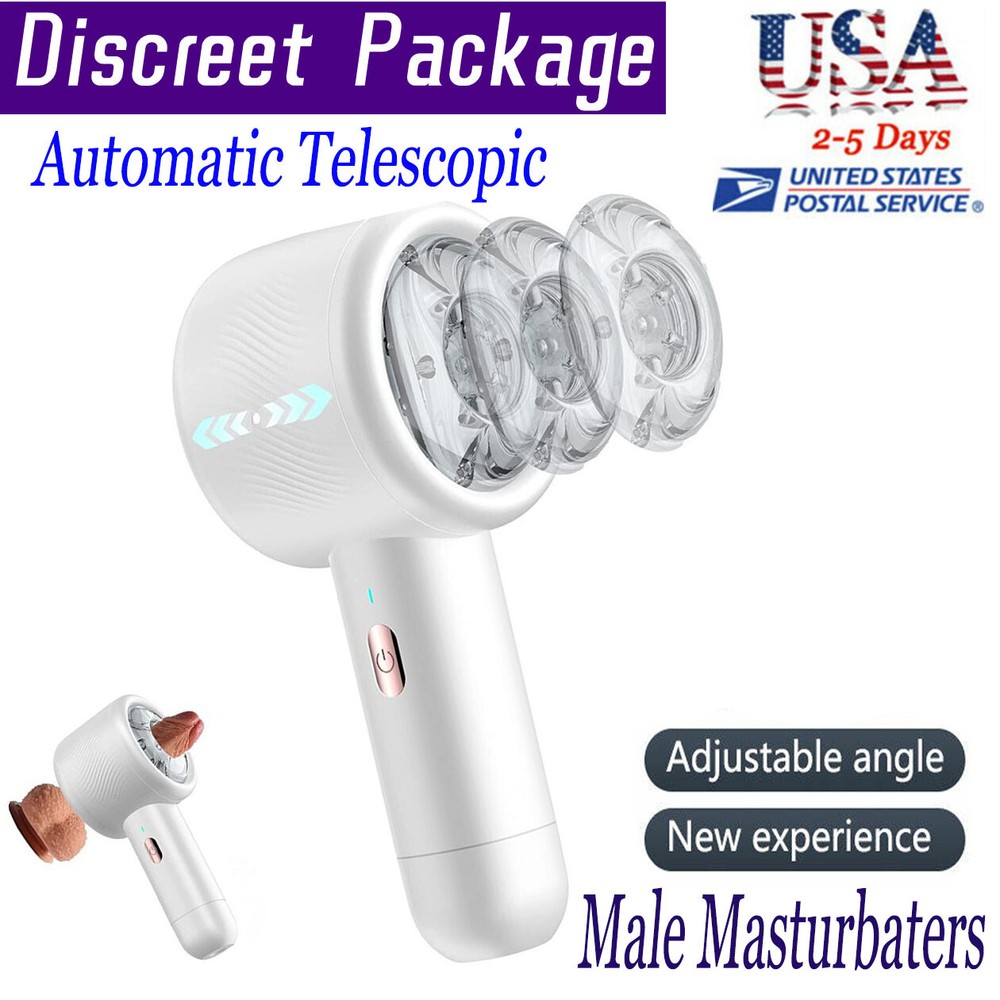Male Masturbaters Automatic HandsFree Telescopic Cup Sucking Stroker Men Sex Toy