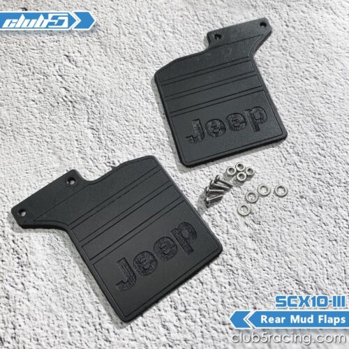 Rear Mud Flaps for SCX10 III Jeep JL Wrangler (B) - Picture 3 of 7