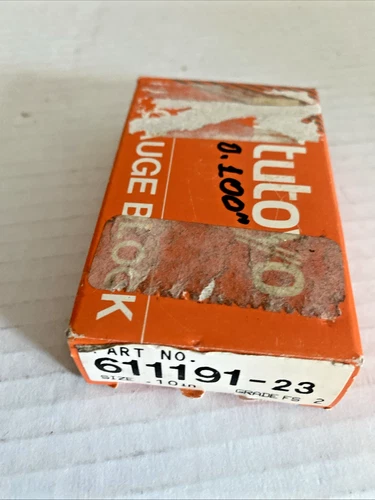 .001 MITUTOYO 1-3/16" x 3/8" GAGE BLOCK #611191-23
