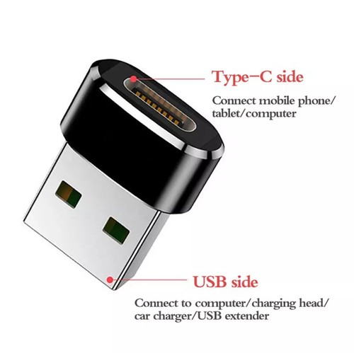 USB 3.1 Type C Female to USB A Male Adapter Converter Charger Connector Plugs - 第 1/13 張圖片