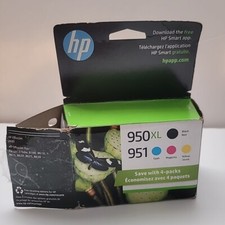 HP 950XL/951 Ink Cartridges Black/Cyan/Magenta/Yellow  Expired Jun 2026 Open Box