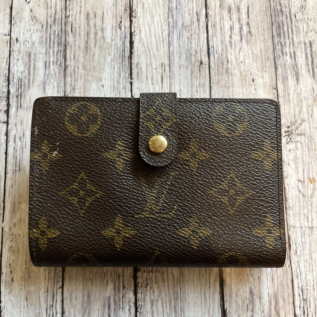 100% Authentic Louis Vuitton Small Canvas Wallet Made In France