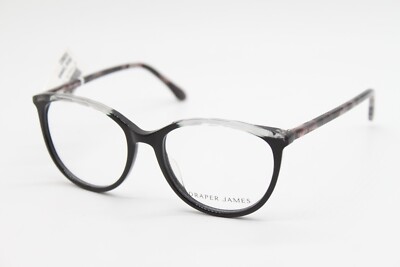 NEW DRAPER JAMES DJ5022 001 BLACK GREY TORTOISE AUTHENTIC EYEGLASSES 52-17