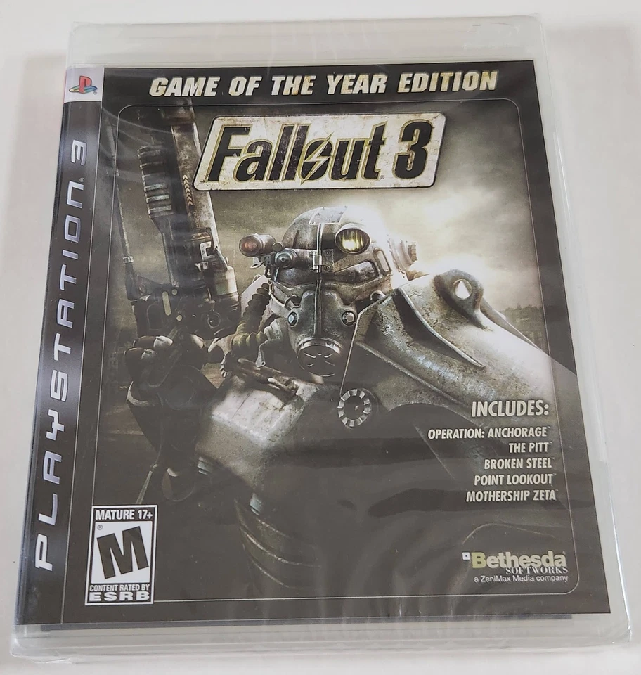 *RAR* FALLOUT 3 GOTY (PS3) Original US Release First Print *NEU-FACTORY SEALED* - Bild 3 von 4