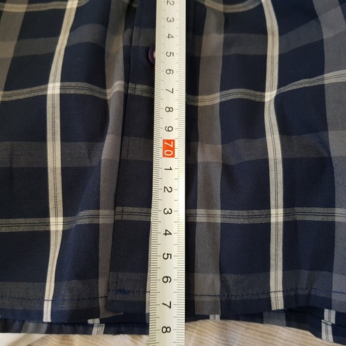 Lambretta Carnaby Street Clothing shirt mens blue checked button SMod Scooter - Picture 16 of 21