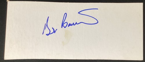 Roger Bannister Signed Thick Stock Card Cut Track & Field 4 Min Mile Auto JSA - Foto 1 di 2