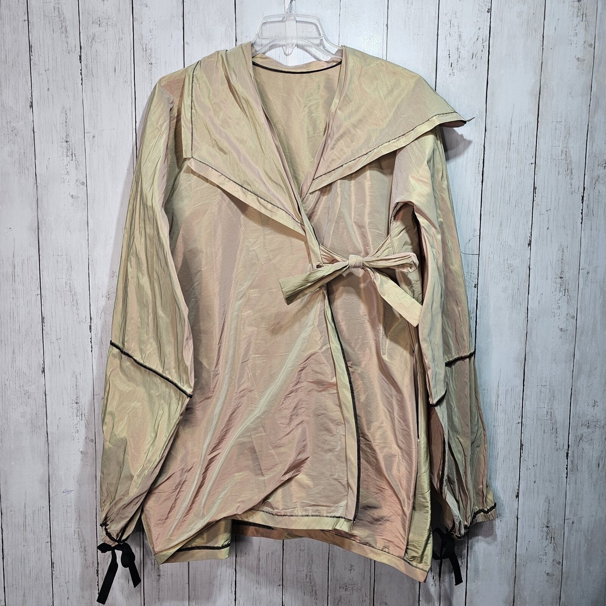 SZYMKOWICZ Designer Color Changing Iridescent Parisian Coat Jacket