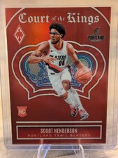 2023-24 Phoenix- Scoot Henderson- Court of the Kings #13 Red /125 (RC)