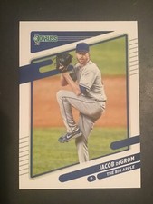 2021 Donruss Baseball Jacob deGrom Team Name Variation New York Mets 