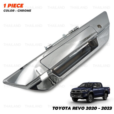 ドルガバ Chrome Tailgate Handle Hand Camera&Keyhole Fits Toyota Hilux Revo