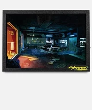 Cyberpunk 2077 Edgerunner David's Apartment Night City Shadowbox Light Box Art