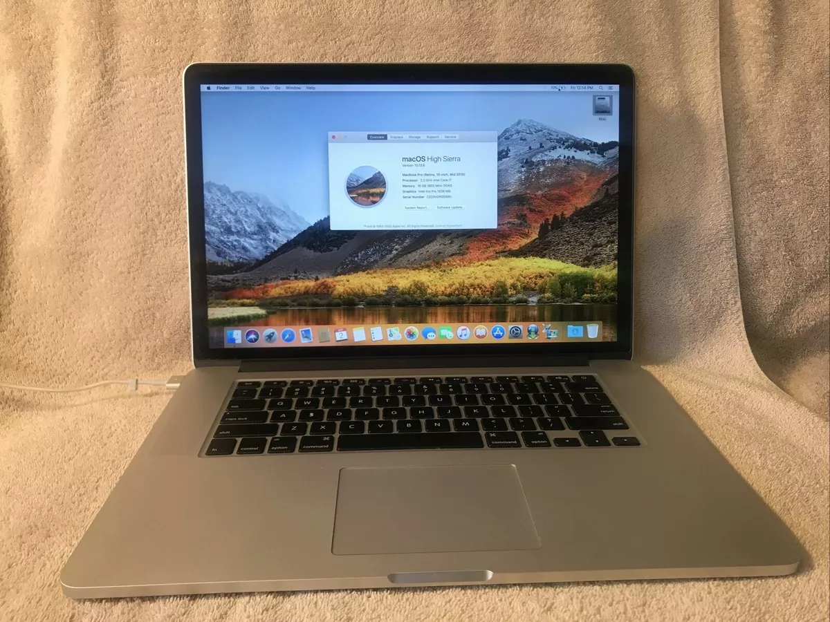 MacBook Pro Retina 15-inch Mid-2015 16GB RAM 250GB SSD 2.2GHz i7 MJLQ2LL/A  #02